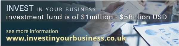 INVEST IN YOUR BUSINESS - investment fund is of $1million - $5Billion USD